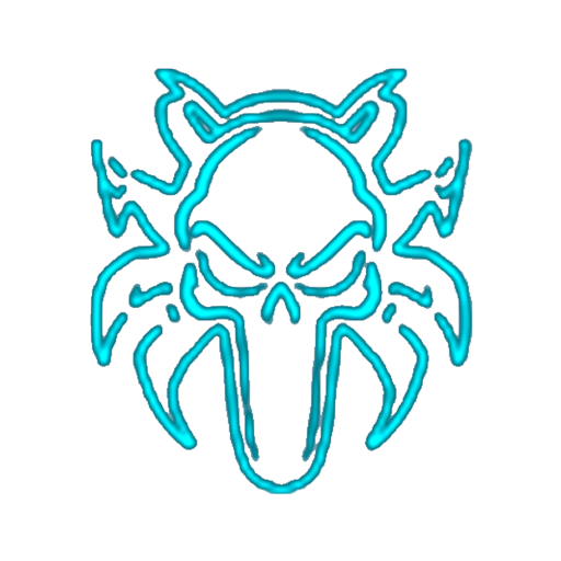 PhantomBugz skull and spider emblem